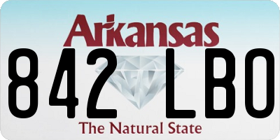 AR license plate 842LBO