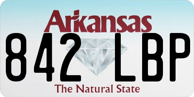 AR license plate 842LBP