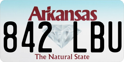 AR license plate 842LBU