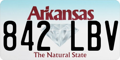 AR license plate 842LBV