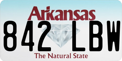 AR license plate 842LBW