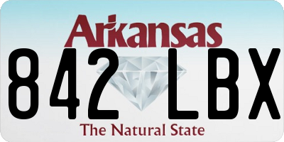 AR license plate 842LBX