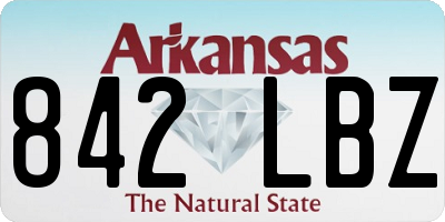 AR license plate 842LBZ