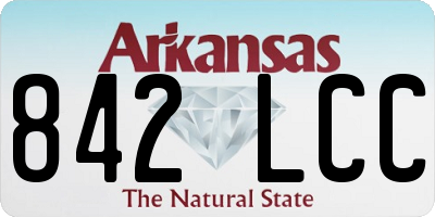 AR license plate 842LCC