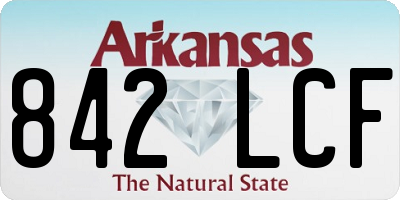 AR license plate 842LCF