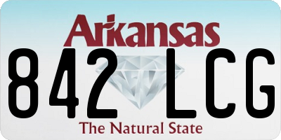 AR license plate 842LCG