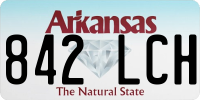 AR license plate 842LCH