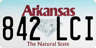 AR license plate 842LCI