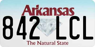 AR license plate 842LCL