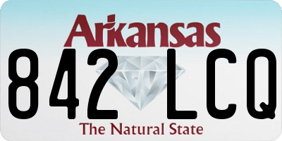 AR license plate 842LCQ
