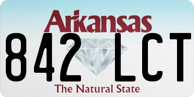 AR license plate 842LCT