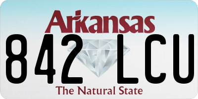 AR license plate 842LCU