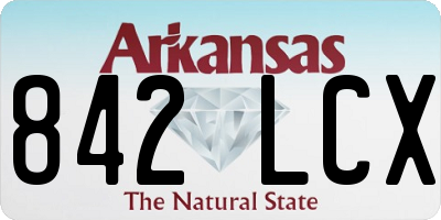 AR license plate 842LCX