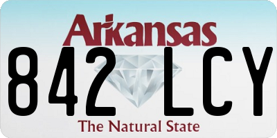 AR license plate 842LCY
