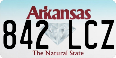 AR license plate 842LCZ