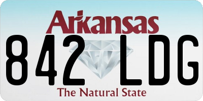 AR license plate 842LDG
