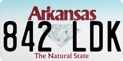 AR license plate 842LDK