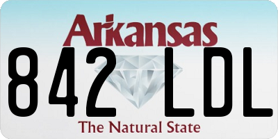AR license plate 842LDL