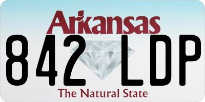 AR license plate 842LDP