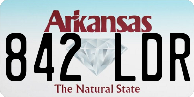 AR license plate 842LDR