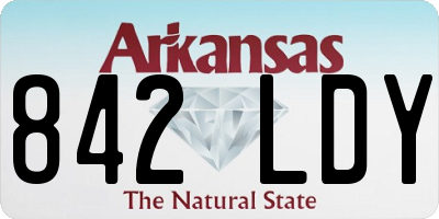 AR license plate 842LDY