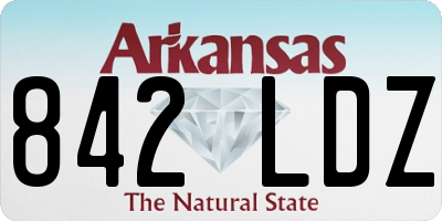 AR license plate 842LDZ