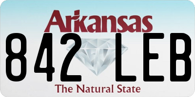 AR license plate 842LEB