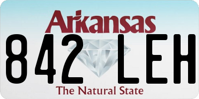 AR license plate 842LEH