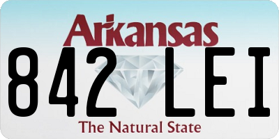 AR license plate 842LEI