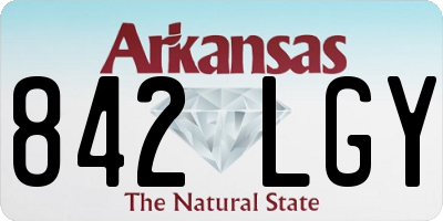 AR license plate 842LGY