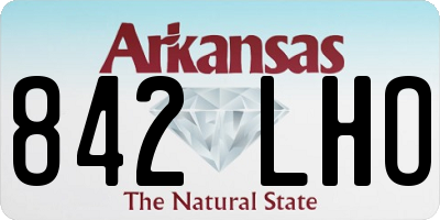 AR license plate 842LHO