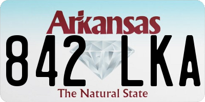 AR license plate 842LKA