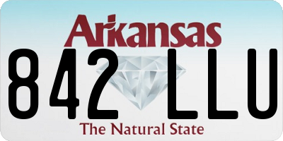 AR license plate 842LLU