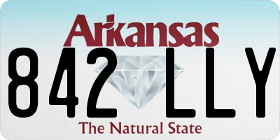 AR license plate 842LLY