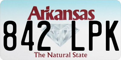 AR license plate 842LPK