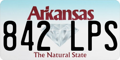 AR license plate 842LPS
