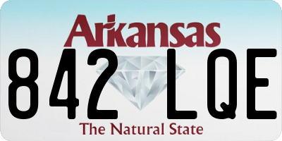 AR license plate 842LQE