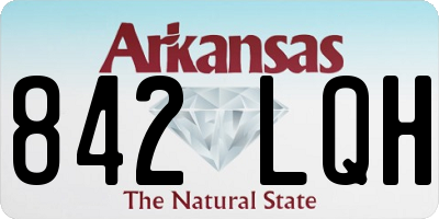 AR license plate 842LQH