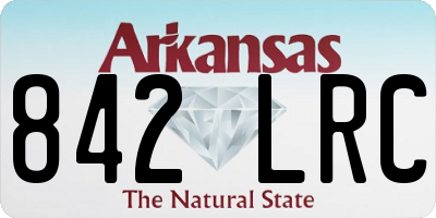 AR license plate 842LRC