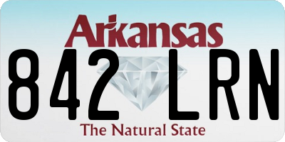 AR license plate 842LRN
