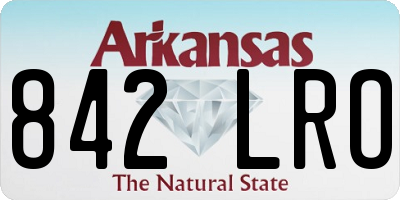 AR license plate 842LRO