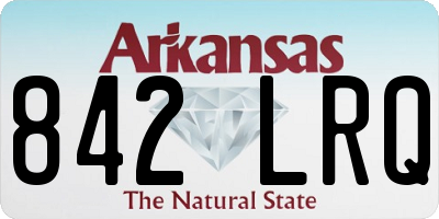 AR license plate 842LRQ