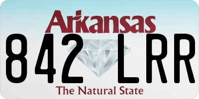 AR license plate 842LRR