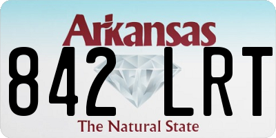 AR license plate 842LRT