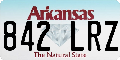 AR license plate 842LRZ
