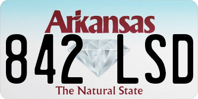 AR license plate 842LSD