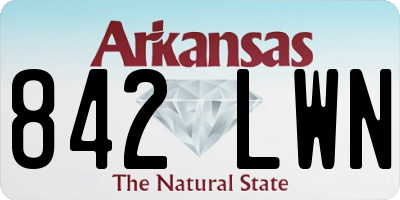 AR license plate 842LWN