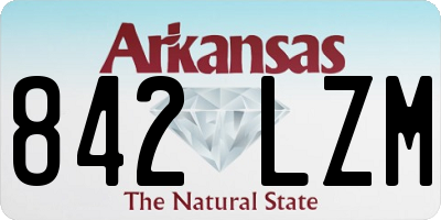 AR license plate 842LZM