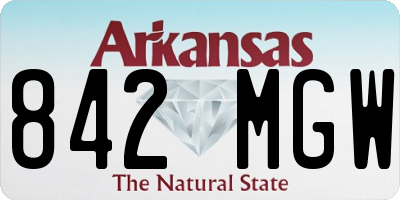 AR license plate 842MGW