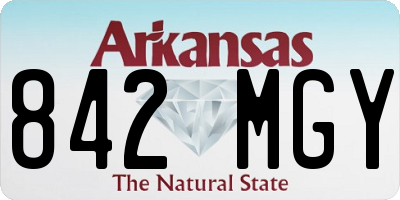 AR license plate 842MGY